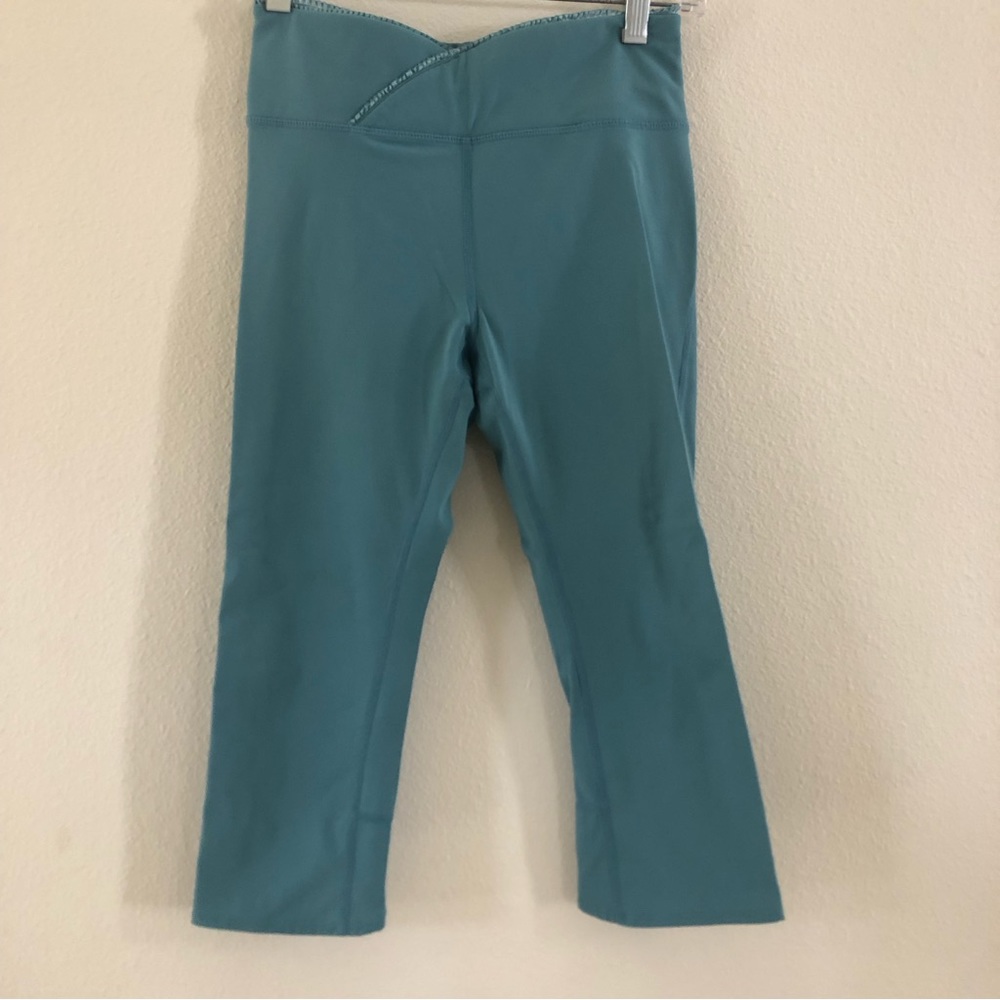 Anthropologie Free People Movement Teal Crop Legging Sz S